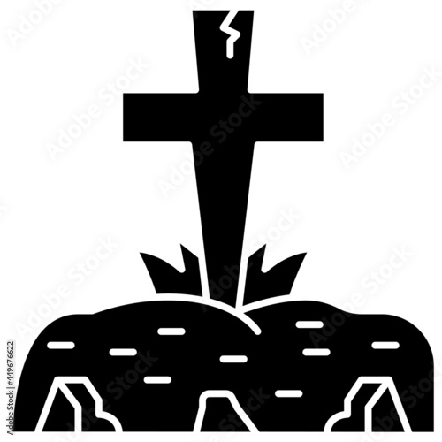 tomb solid icon