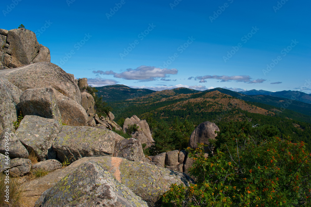 Fototapeta premium góry krajobraz widok niebo chmury