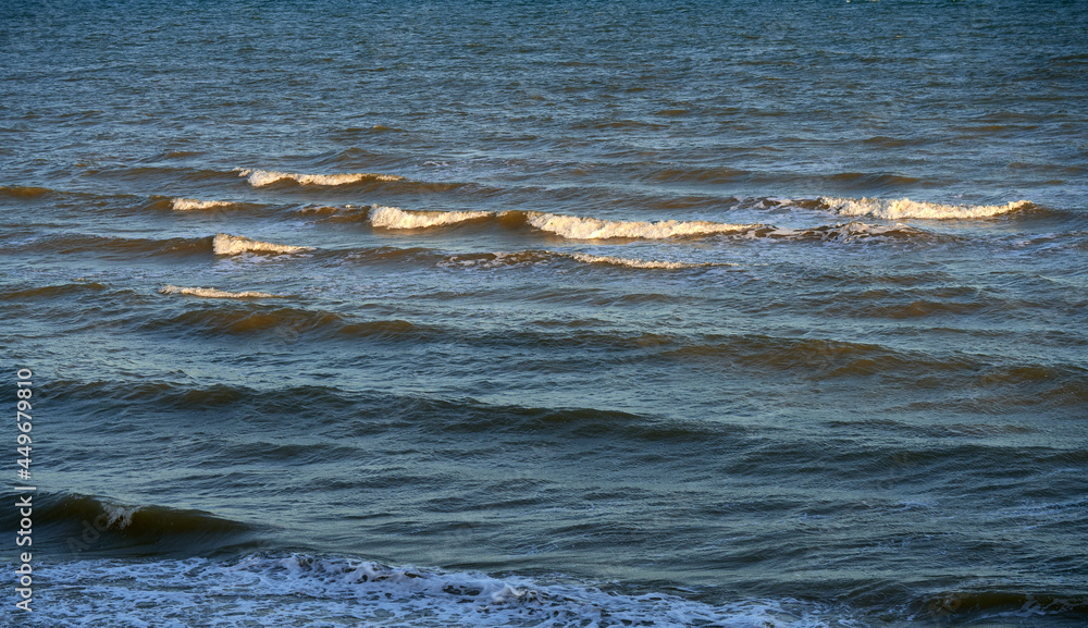 Obraz premium fragment of the coast of the blue sea