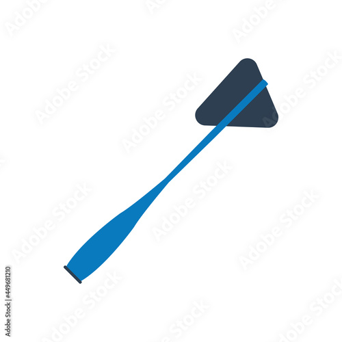 Neurological reflex hammer flat icon. Simple editable vector illustration usable for web and print items