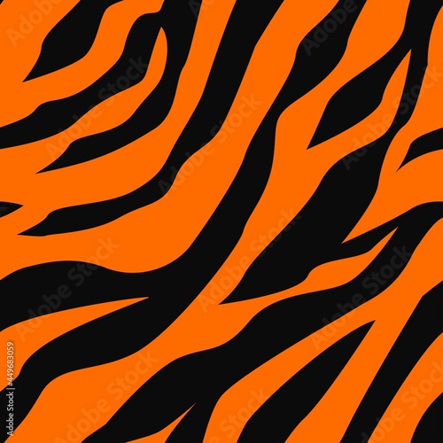 Fototapeta Naklejka Na Ścianę i Meble -  vector tiger pattern. seamless tiger stripe print for clothing or print