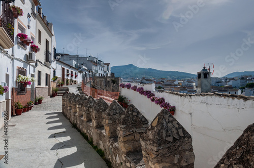 Foto Medieval wall of the town of Cabra de Córdoba, Spain.