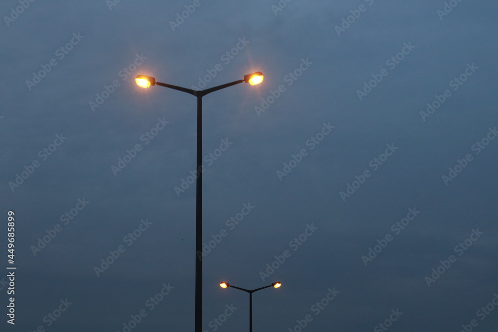 street lamp on sky street lamp on sky