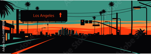 Fotografia Los Angeles California skyline