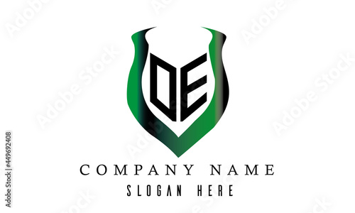 OE shield latter logo design