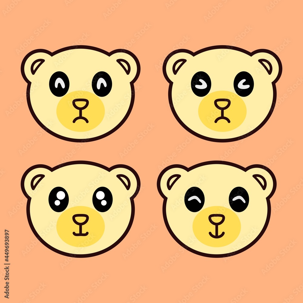 Naklejka premium panda cartoon cute sticker