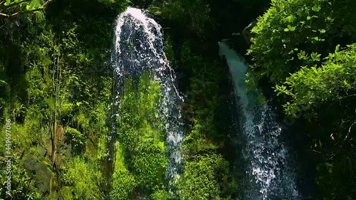 Ta-River and Ta-Waterfall at Yanbaru National Park, World Heritage Site of Okinawa, Japan photo