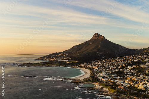 Lions Head mountain in Camps Bay. Cape Town