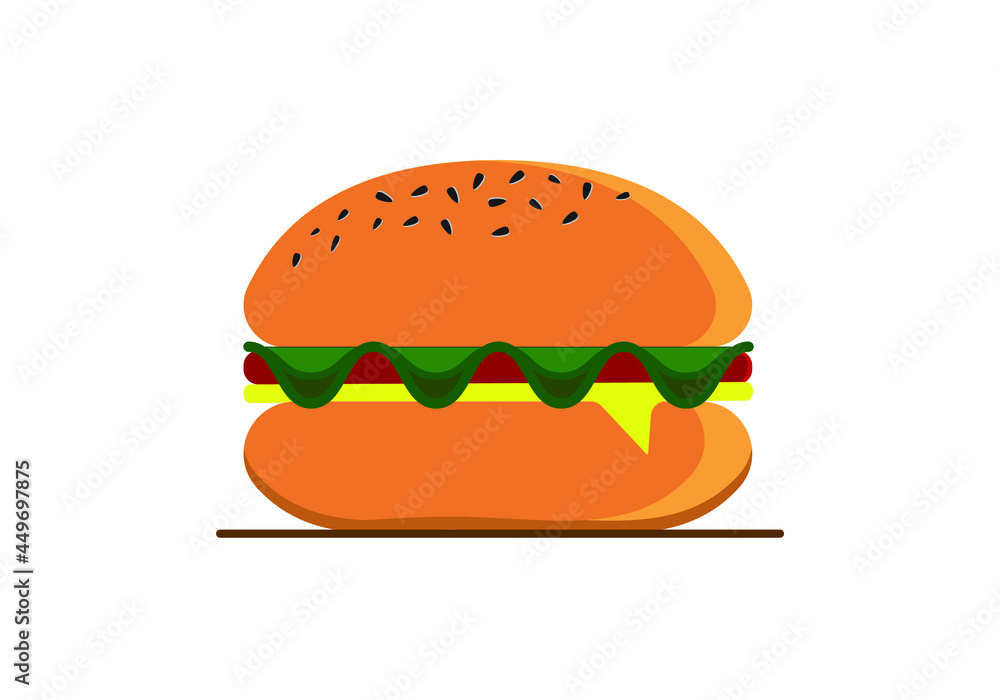 Hamburger icon vector on white background. Hamburger icon vector on white background.
