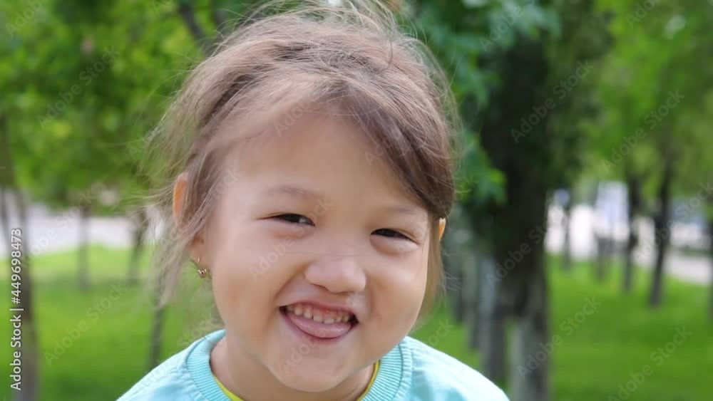 kid laughing, asian girl portrait kid laughing, asian girl portrait