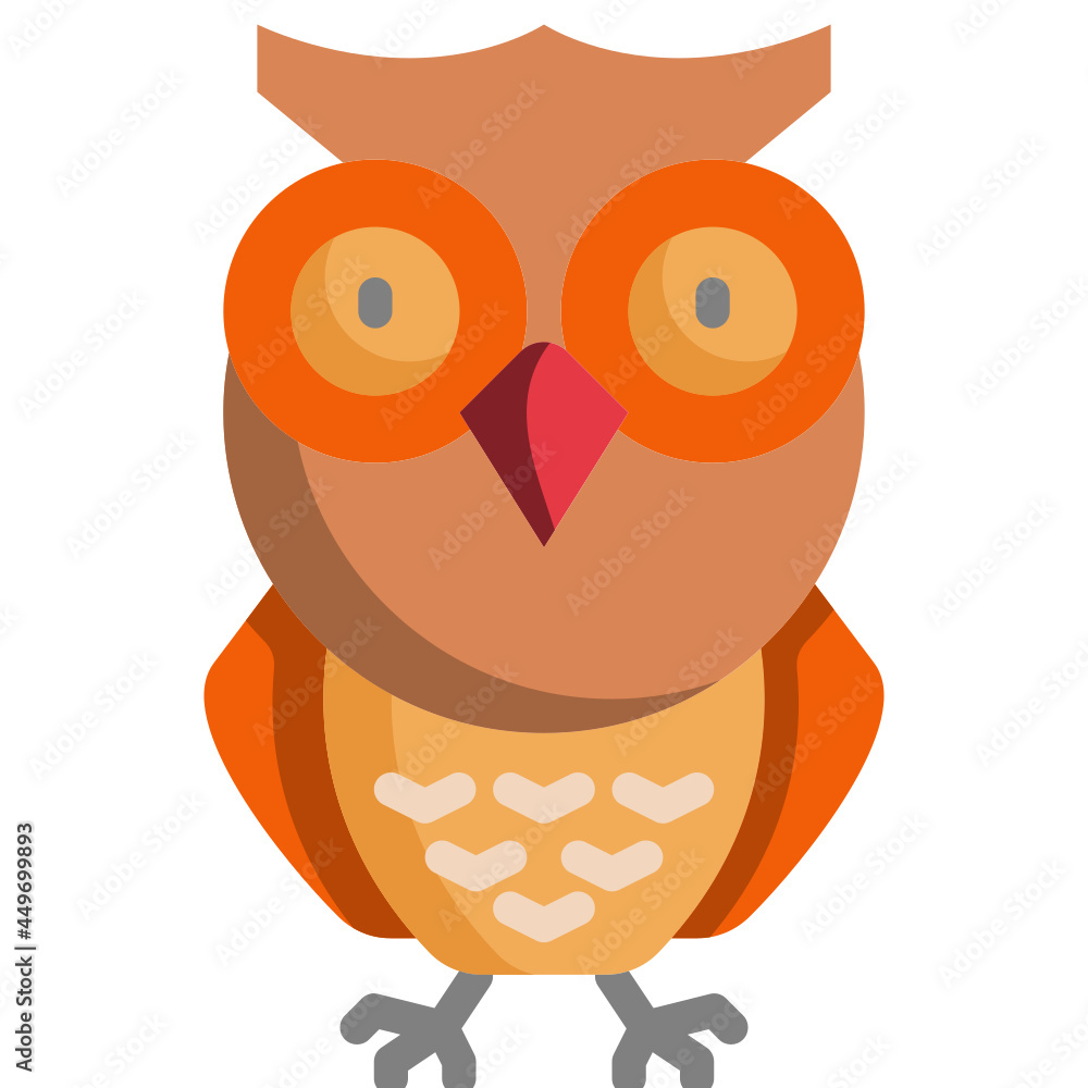 Obraz premium owl flat icon