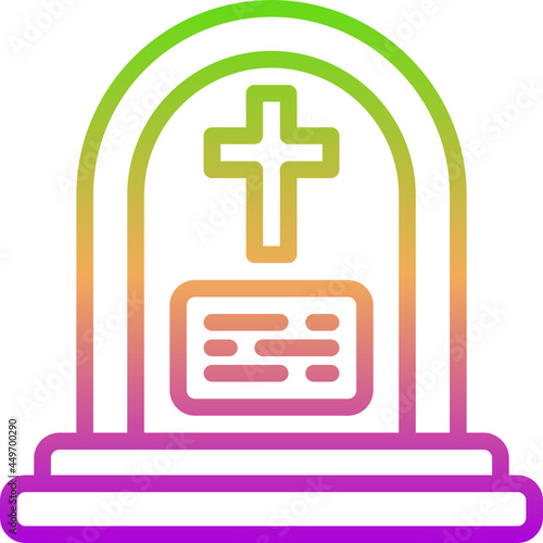 tomb gradient icon