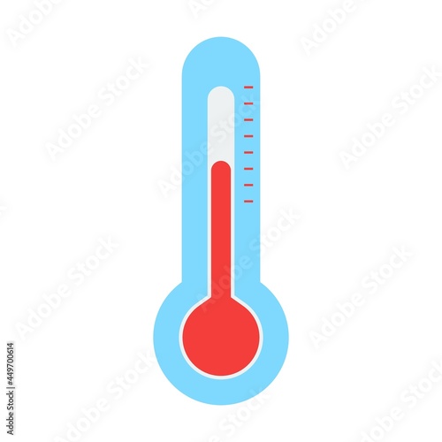 Thermometer Flat Vector Icon Design