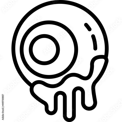 eyeball line icon