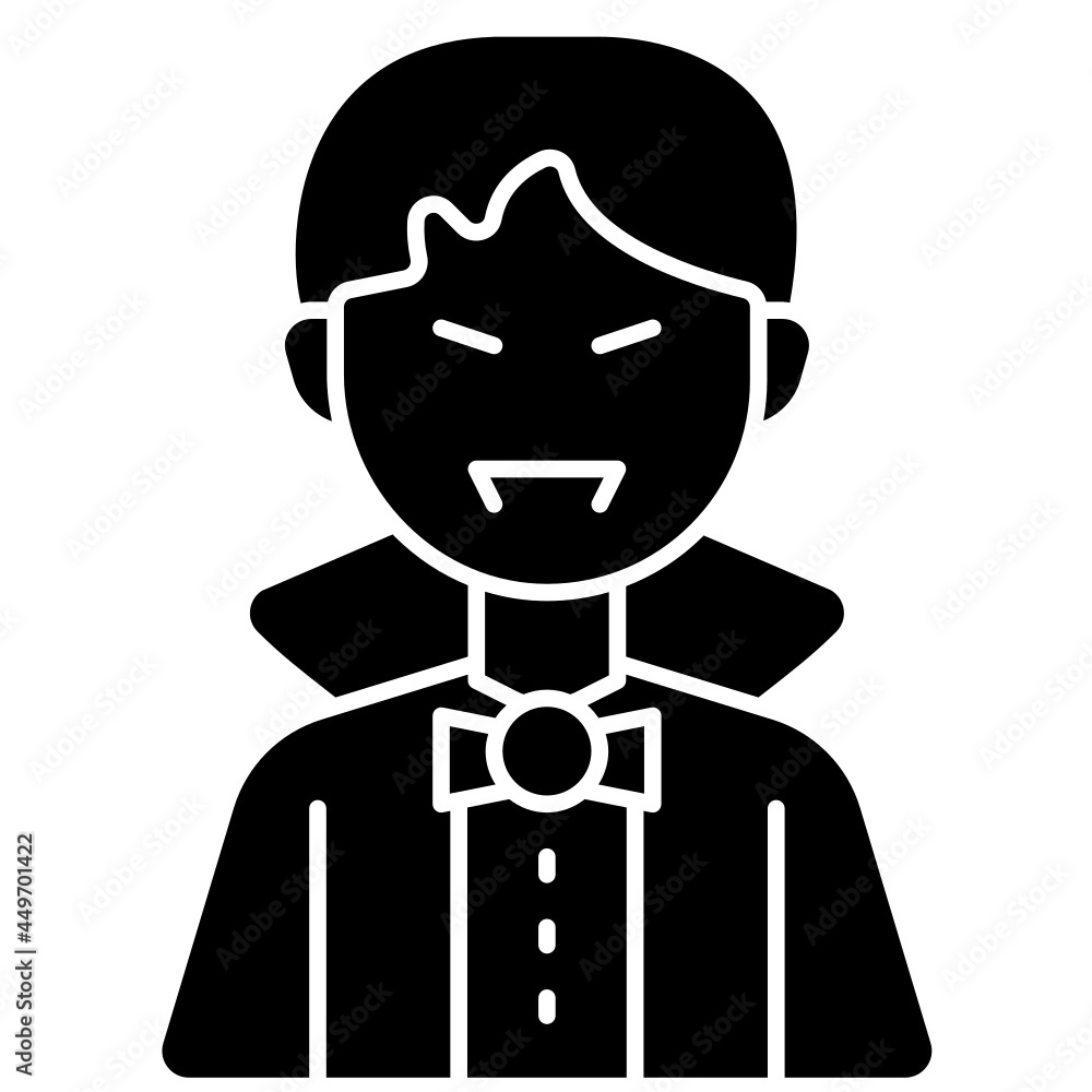 vampire solid icon