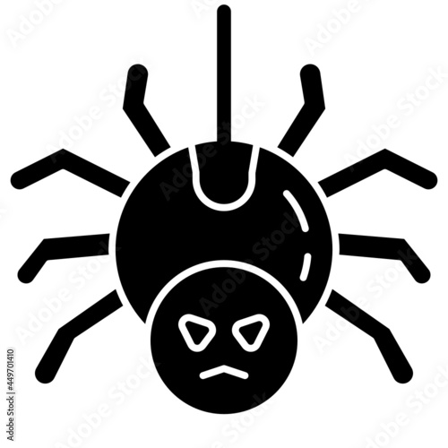 spider solid icon