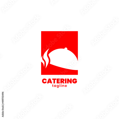 modern catering logo, food logo, restaurant logo premium vector