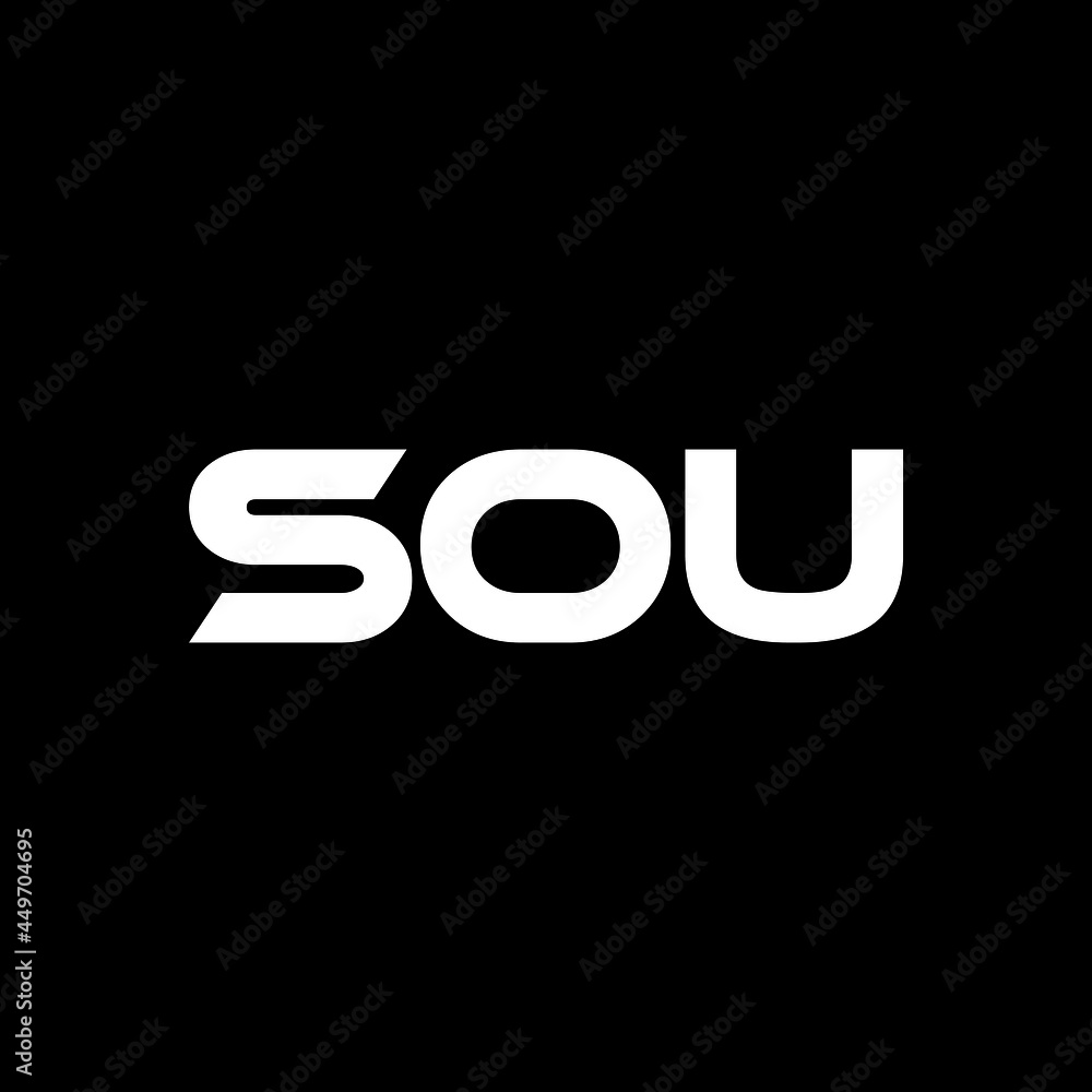 SOU letter logo design with black background in illustrator, vector logo modern alphabet font overlap style. calligraphy designs for logo, Poster, Invitation, etc. SOU letter logo design with black background in illustrator, vector logo modern alphabet font overlap style. calligraphy designs for logo, Poster, Invitation, etc.