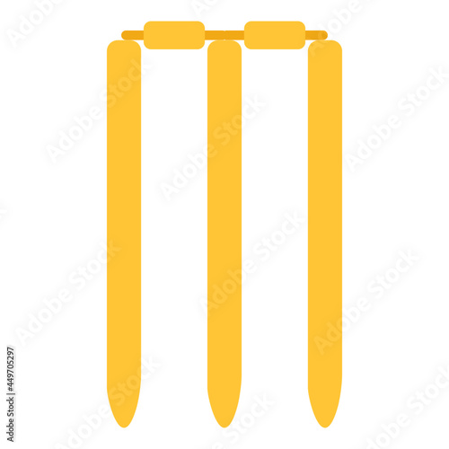 An amazing design icon of cricket wicket

