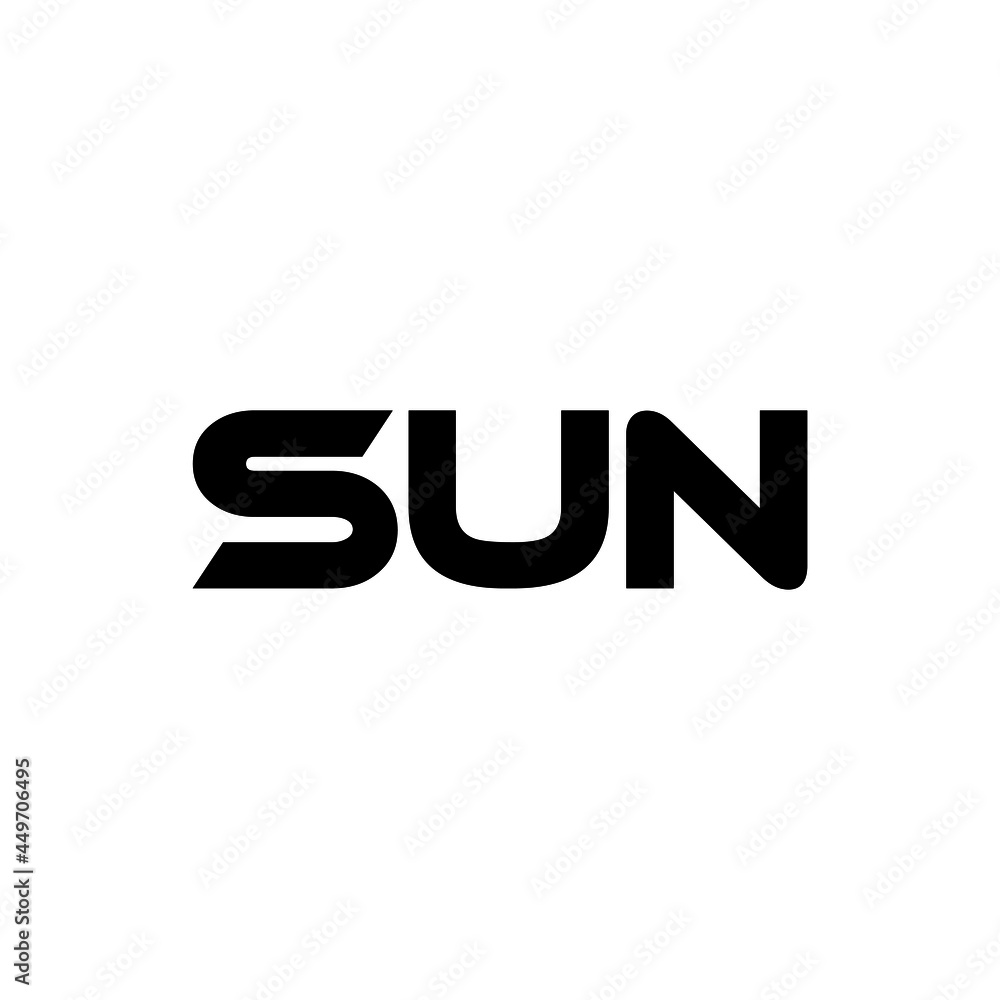 SUN letter logo design with white background in illustrator, vector logo modern alphabet font overlap style. calligraphy designs for logo, Poster, Invitation, etc. SUN letter logo design with white background in illustrator, vector logo modern alphabet font overlap style. calligraphy designs for logo, Poster, Invitation, etc.