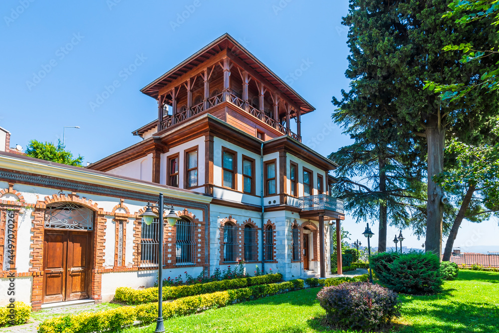 Old houses at History Corridor in Izmit City of Turkey
