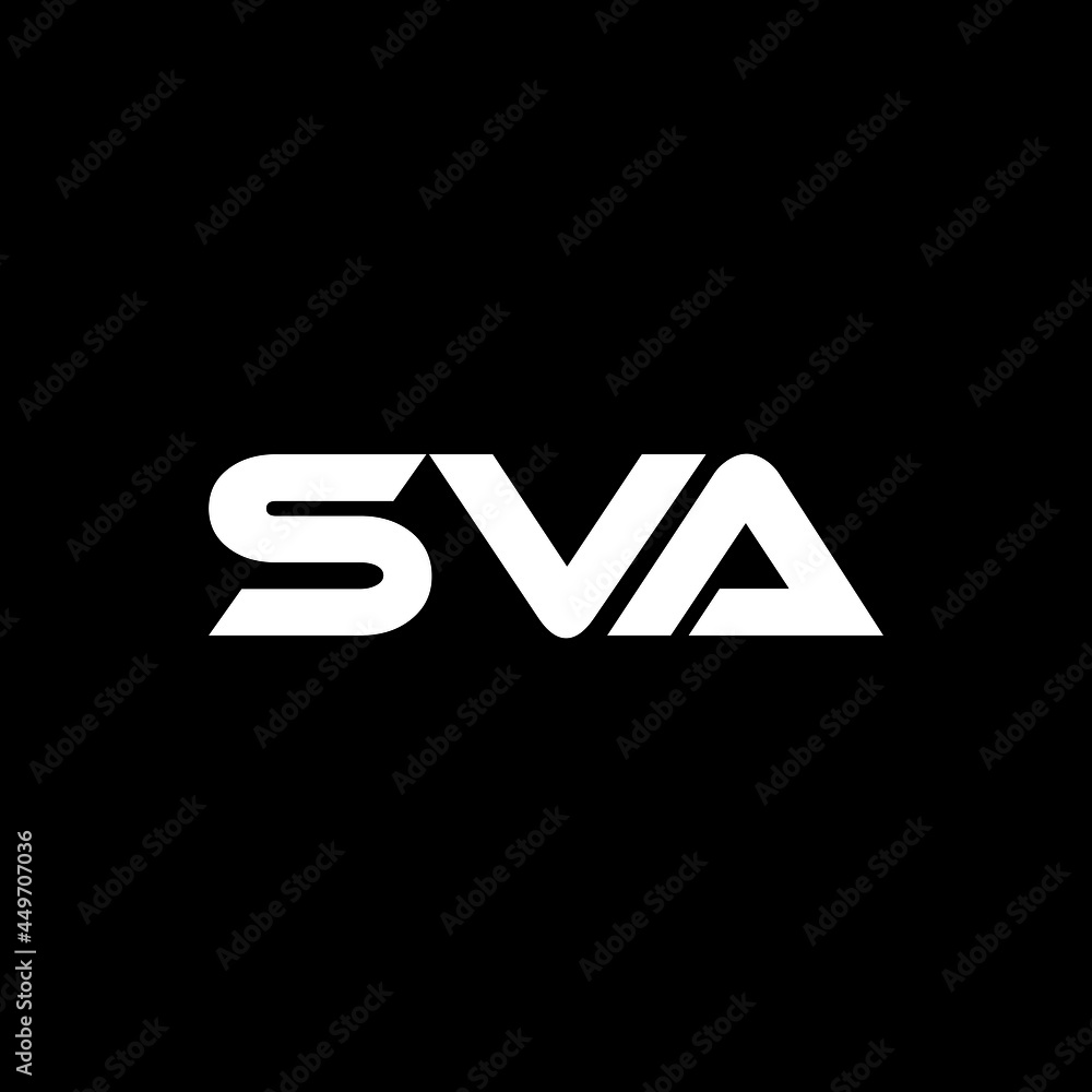 SVA letter logo design with black background in illustrator, vector logo modern alphabet font overlap style. calligraphy designs for logo, Poster, Invitation, etc. SVA letter logo design with black background in illustrator, vector logo modern alphabet font overlap style. calligraphy designs for logo, Poster, Invitation, etc.