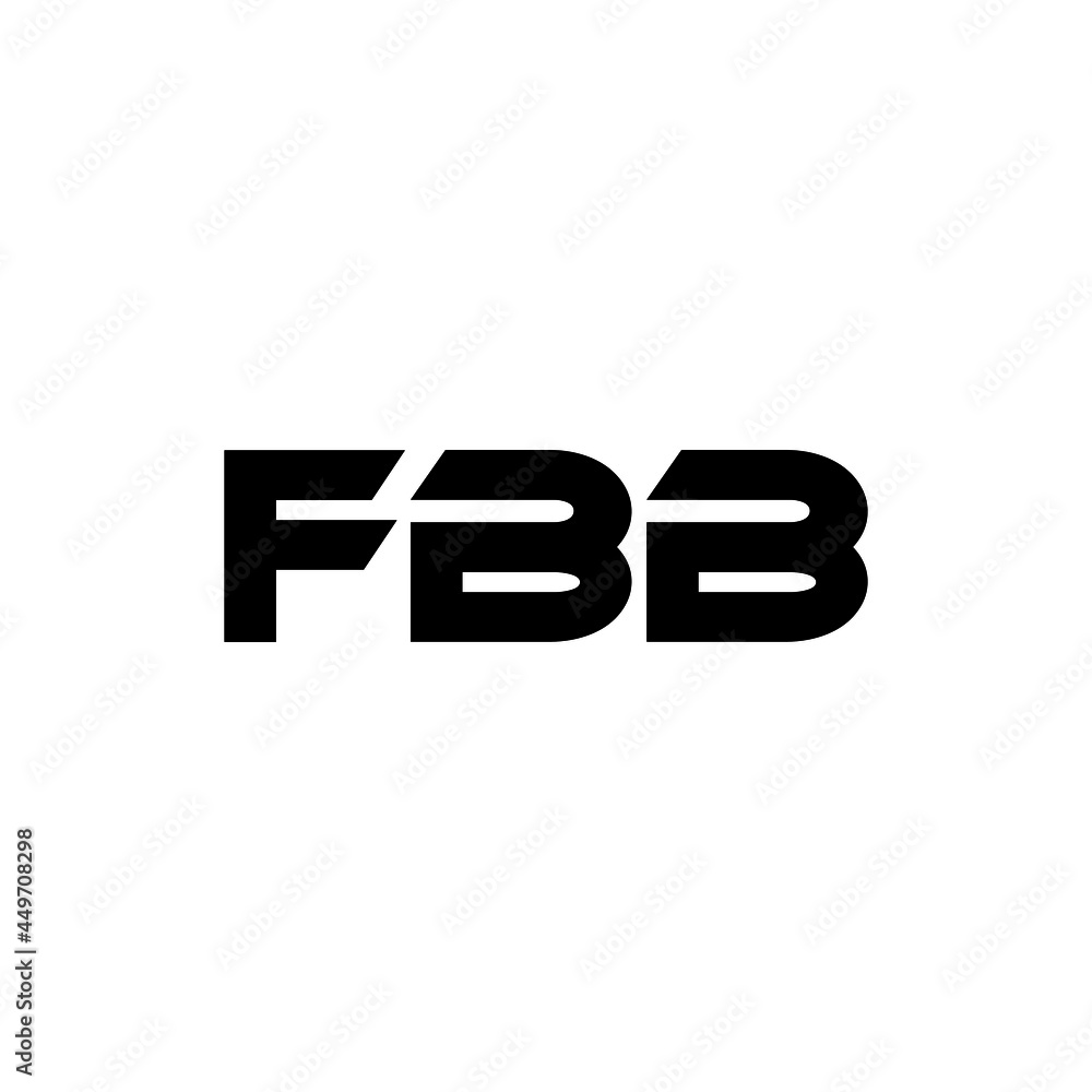 FBB letter logo design with white background in illustrator, vector logo modern alphabet font overlap style. calligraphy designs for logo, Poster, Invitation, etc.