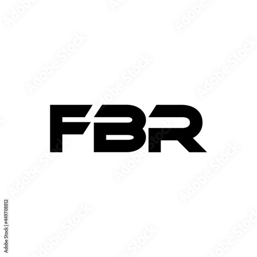 FBR letter logo design with white background in illustrator, vector logo modern alphabet font overlap style. calligraphy designs for logo, Poster, Invitation, etc.