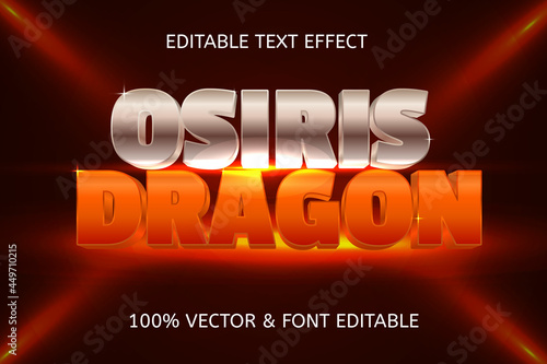 osiris dragon style luxury editable text effect