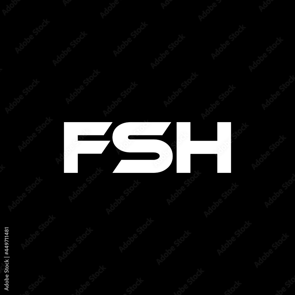 FSH letter logo design with black background in illustrator, vector logo modern alphabet font overlap style. calligraphy designs for logo, Poster, Invitation, etc. FSH letter logo design with black background in illustrator, vector logo modern alphabet font overlap style. calligraphy designs for logo, Poster, Invitation, etc.