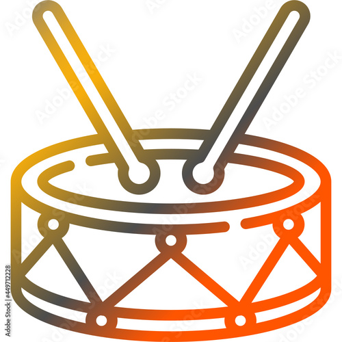 drum gradient icon