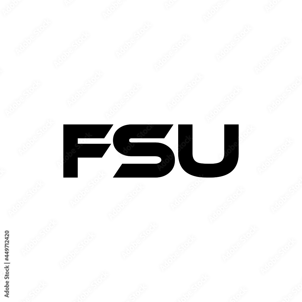 FSU letter logo design with white background in illustrator, vector logo modern alphabet font overlap style. calligraphy designs for logo, Poster, Invitation, etc. FSU letter logo design with white background in illustrator, vector logo modern alphabet font overlap style. calligraphy designs for logo, Poster, Invitation, etc.