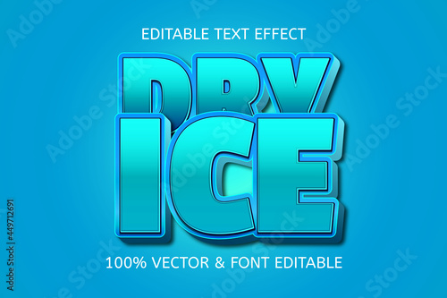 dry ice style 3 dimension editable text effect