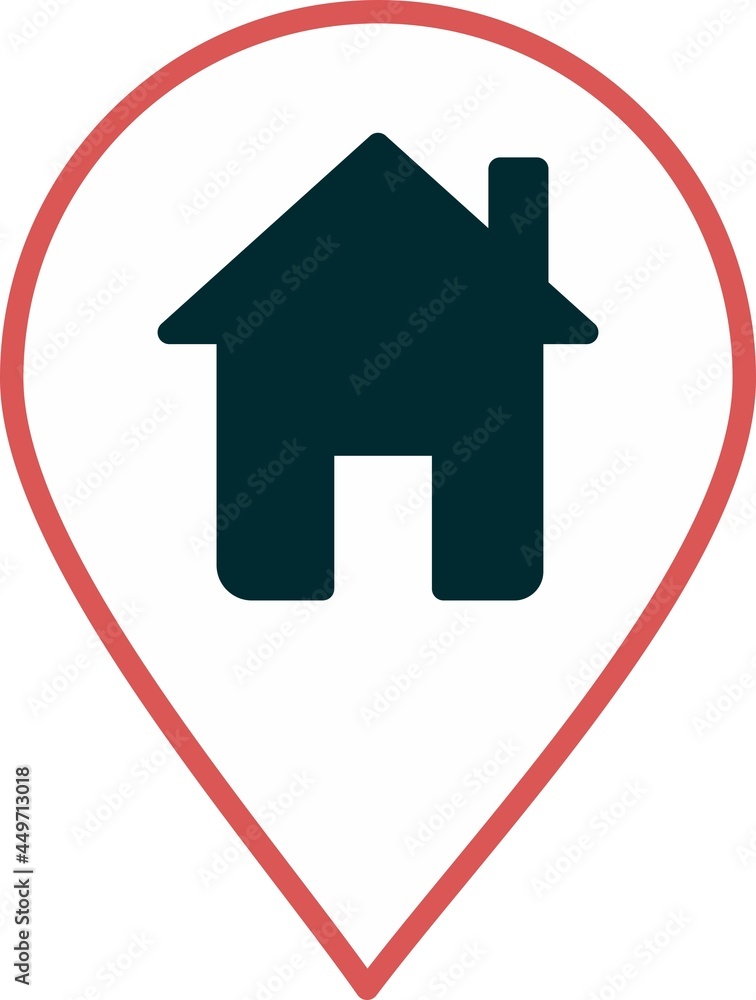 Obraz premium Location Colour Vector Icon Design