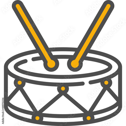 drum one color icon