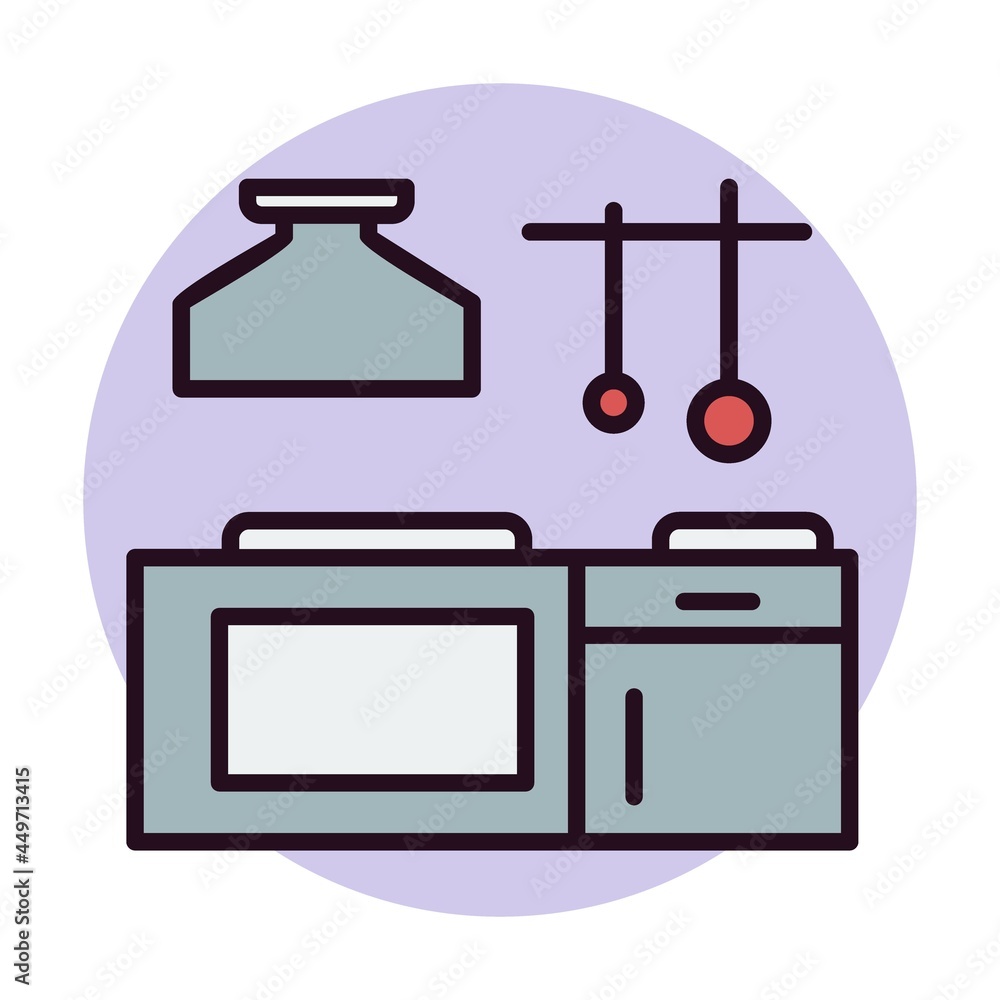 Kitchen Linear Vector Icon Design Kitchen Linear Vector Icon Design