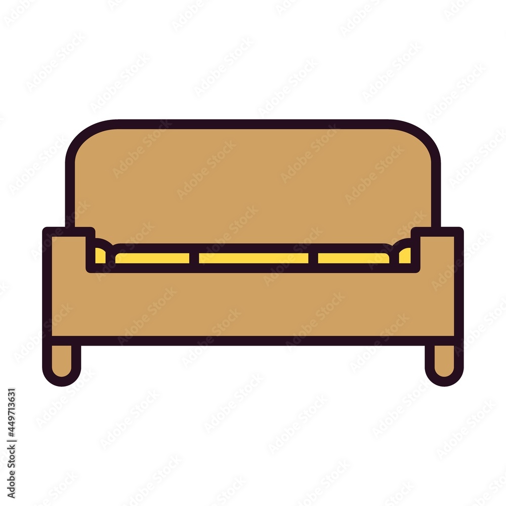 Sofa Linear Vector Icon Design Sofa Linear Vector Icon Design
