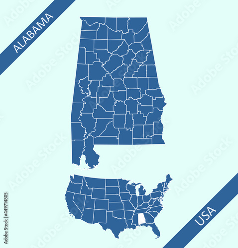 Alabama county map image download photo