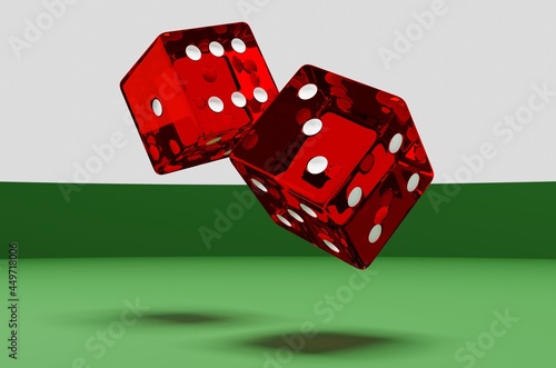 Rolling dice photo