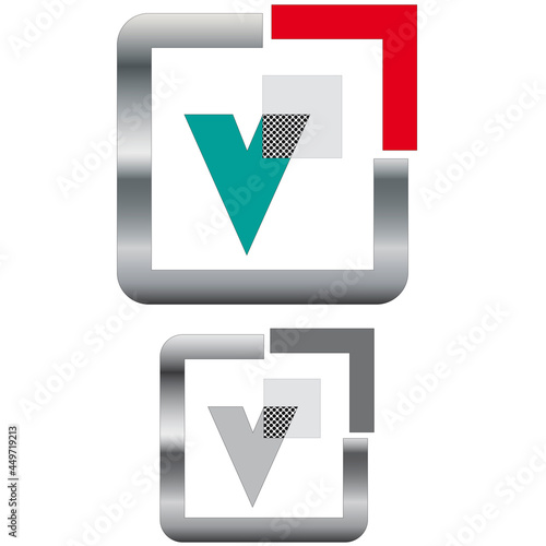 Buchstabenrahmen V 5