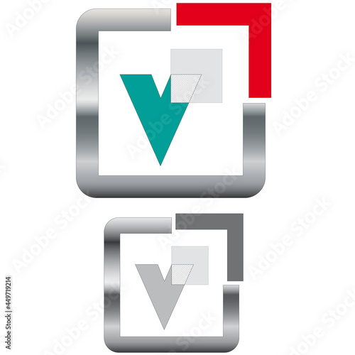 Buchstabenrahmen V 6