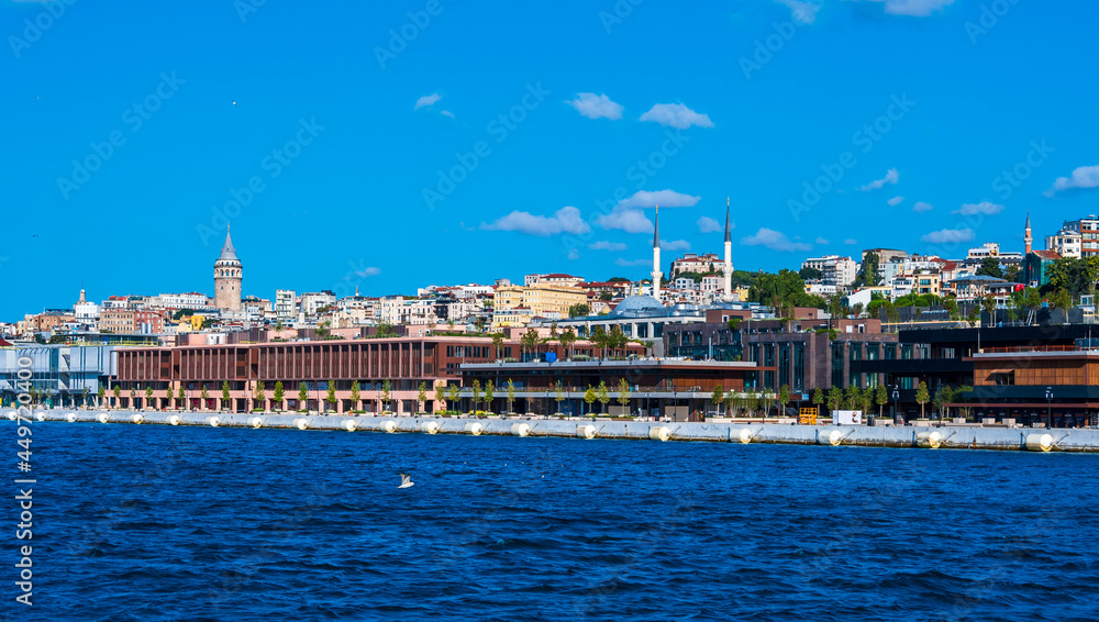 Galataport view in Istanbul of Turkey 