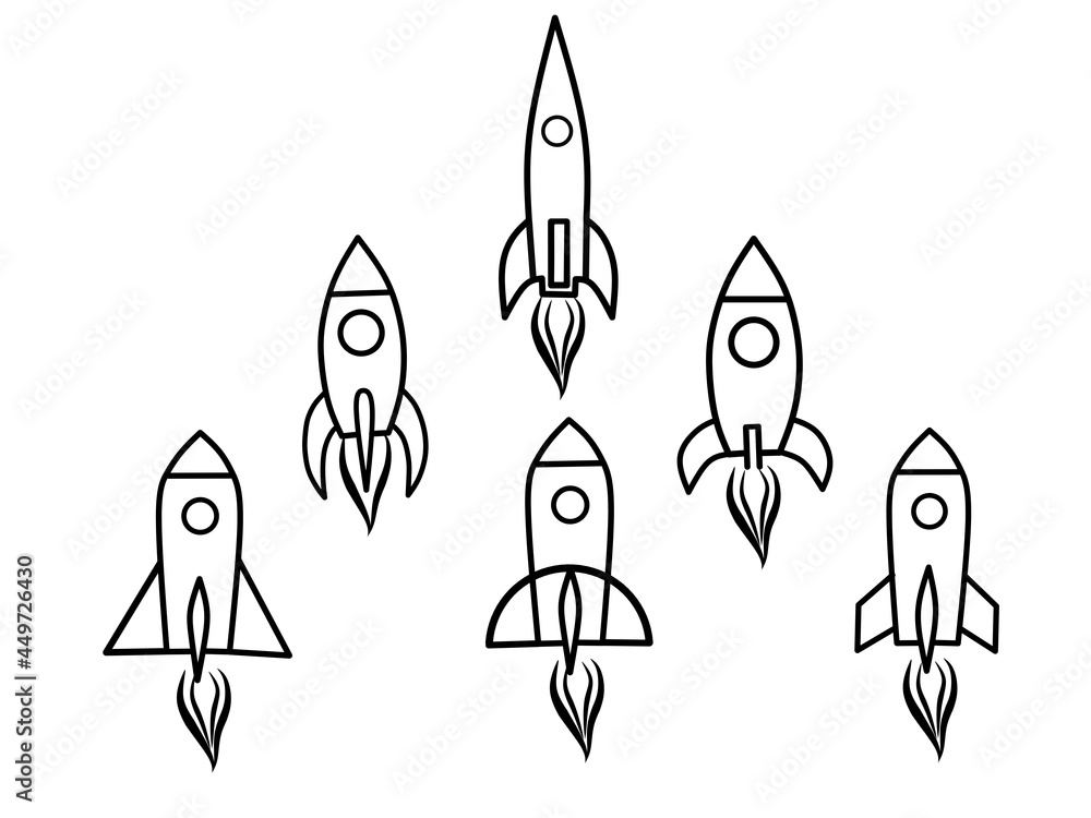 Rocket icon symbol design. Rocket icon symbol design.