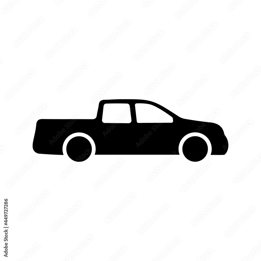 Car icon in flat style Simple traffic icon Car icon in flat style Simple traffic icon
