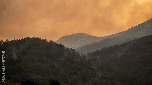 Wildfires in Milas, in Turkey photo