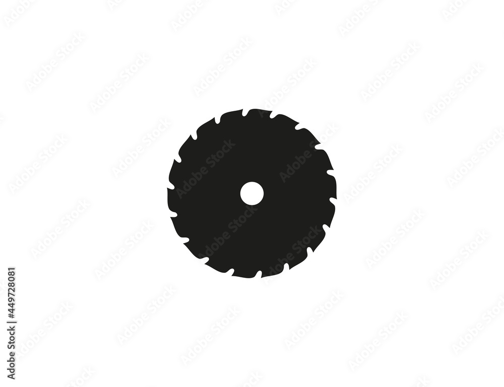 Saw blade, circular blade icon. Vector illustration. flat design. Saw blade, circular blade icon. Vector illustration. flat design.