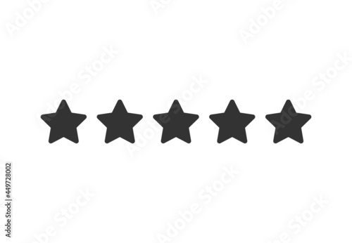 Evaluation, rating, stars icon. Vector illustration. flat design.