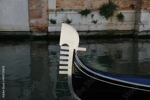 Detail of a typical Venetian Gondola