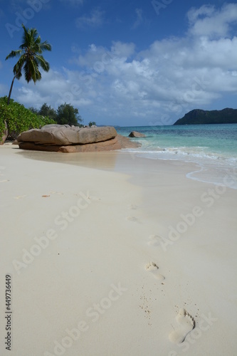 footsteps on the beach