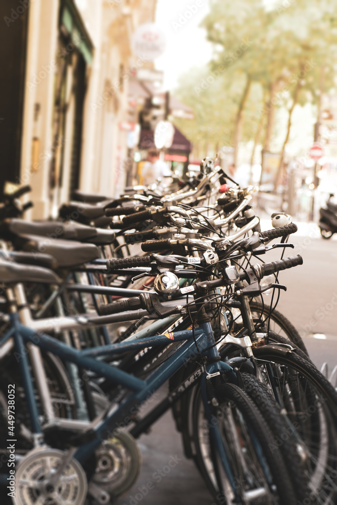 bicycles on the street